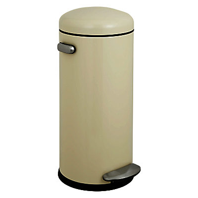 simplehuman Retro Round Pedal Bin, 30L Cream
